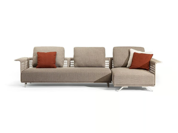 SOLARIA - Sectional fabric garden sofa with removable cover by Poltrona Frau - view 3